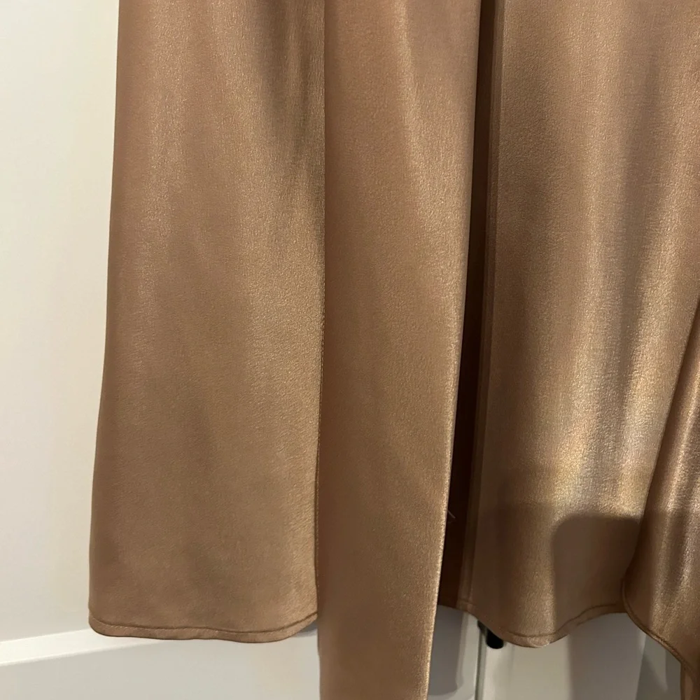 Kasper Satin Tan Blouse - Picture 8 of 12
